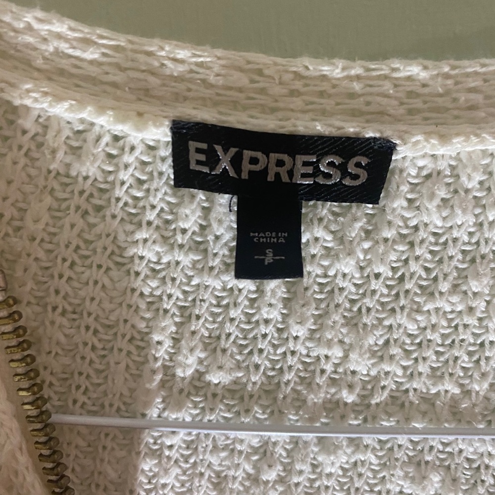 Express White Sweater